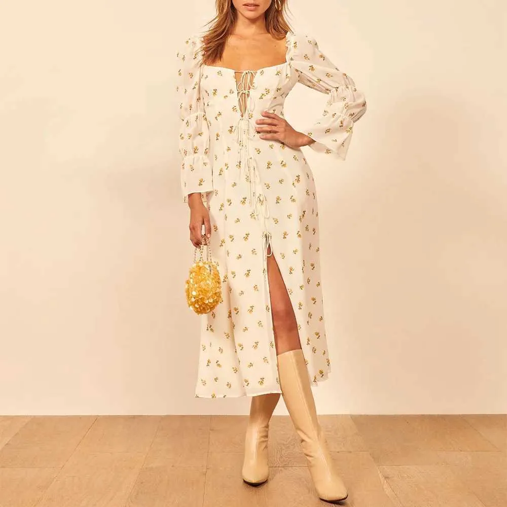 three quarter sleeve midi summer dresses for women Modest Crepe Wedding dress With Three Quarter Sleeves Adri midi Ready to Ship / White / 12 US (44 EU)