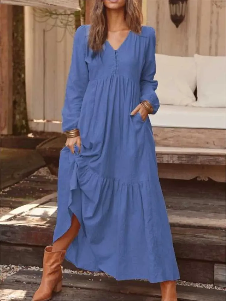 navy blue dress for baby girl Ready to Ship - Margo Brown Linen Wool Blend Dress - Wool Linen Dress - Linen Dress - Oversized Linen Dress main image 1