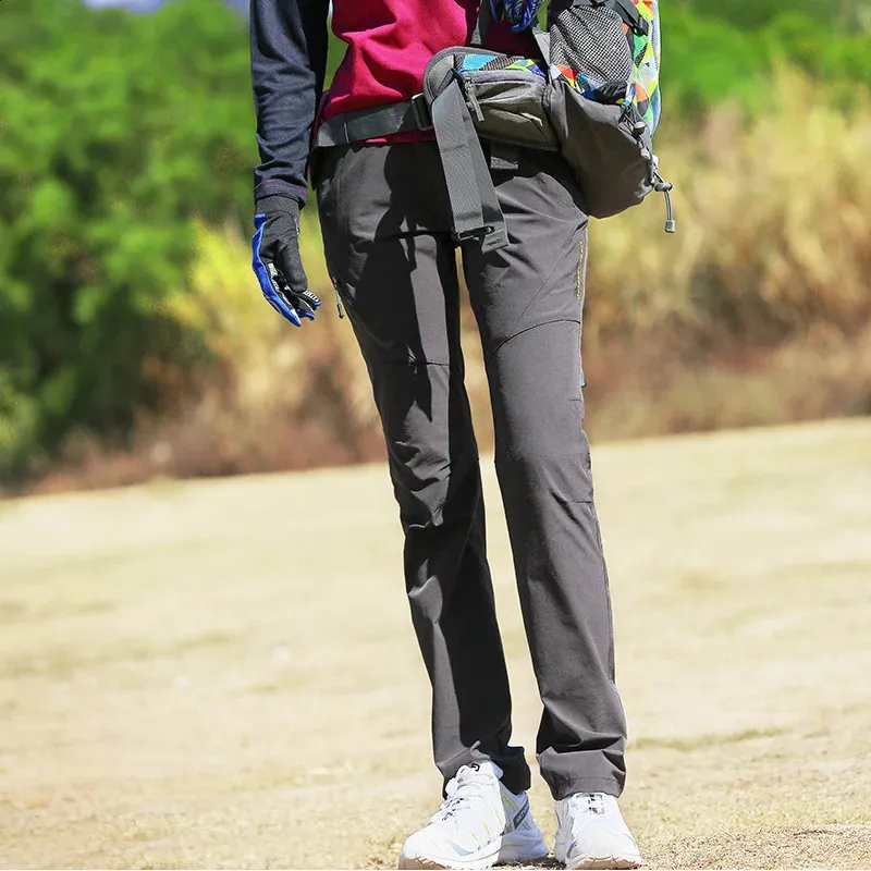 Pantalon De Randonnée Pour Femmes Polaire Amovible Imperméable à L'Eau Pantalon De Montagne Avec Poches