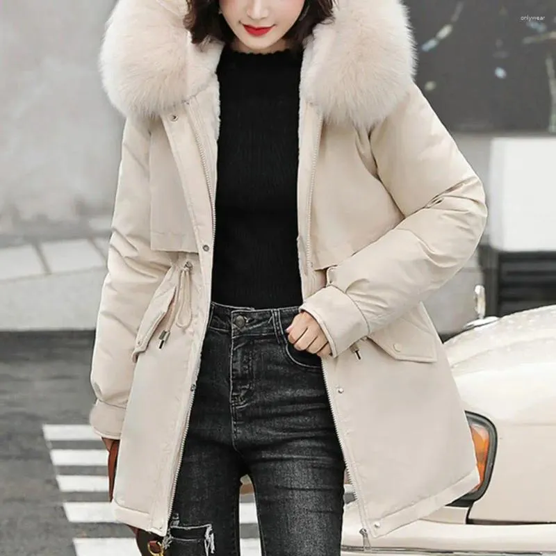 Hooded Winter Trench Coat: Women's Warm Fashion Jacket with Faux Fur Collar  Shop Now!