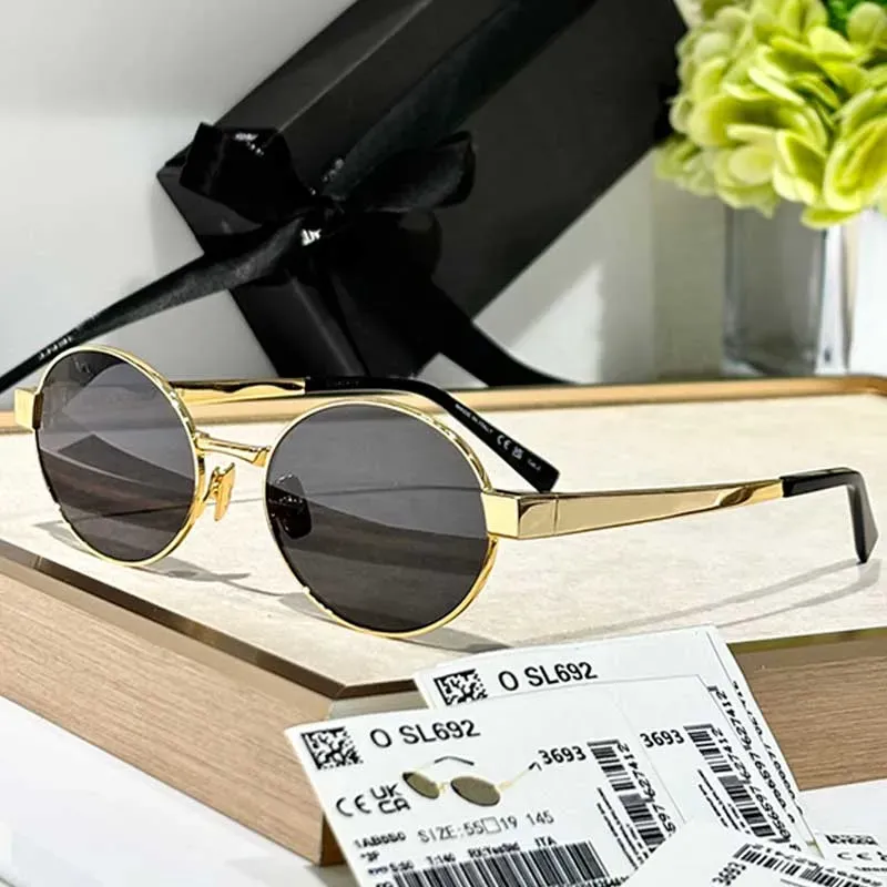 Oval Sunglasses UV400 Protection Designer Metal... From  display picture 1