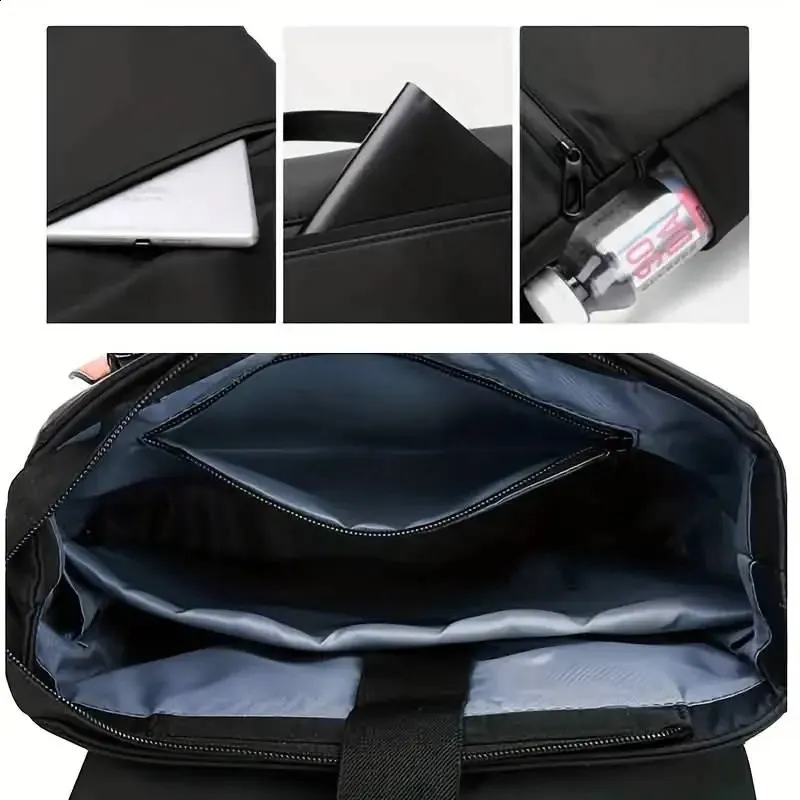 Sac à dos homme en tissu Oxford imperméable, compatible avec ordinateur portable 14-156 pouces, avec port de chargement USB et fermeture éclair. Idéal pour les voyages et les activités de plein air. Référence : 240925Z._voghion.com