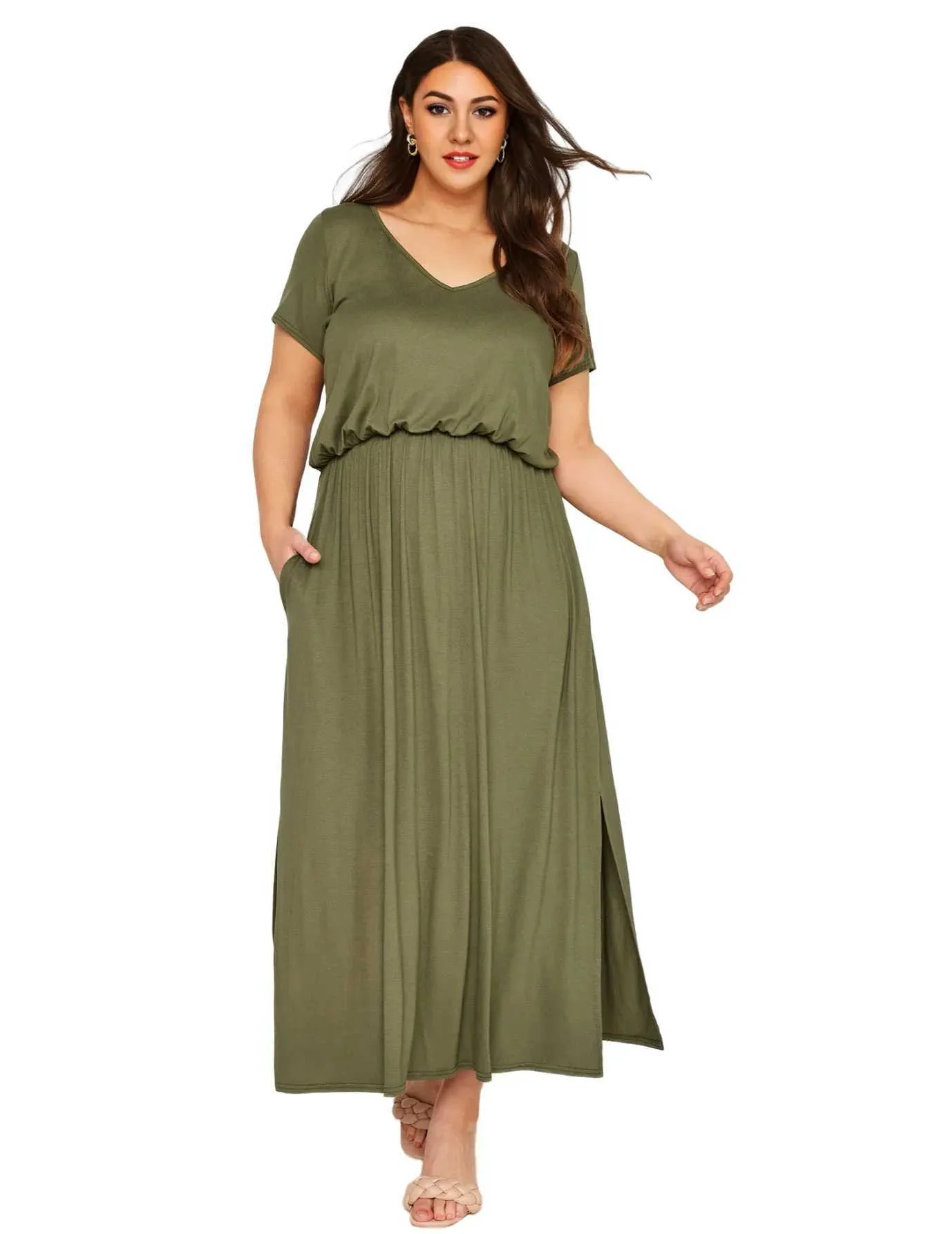 green emerald velvet dress Buy Kaftan Dresses Online. Soft Blue Loose Fitting Dress by Nuichan