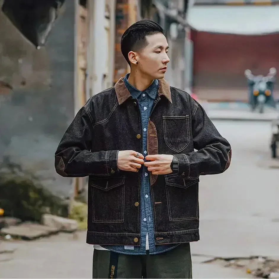 oversize korea style jaket jeans oversize