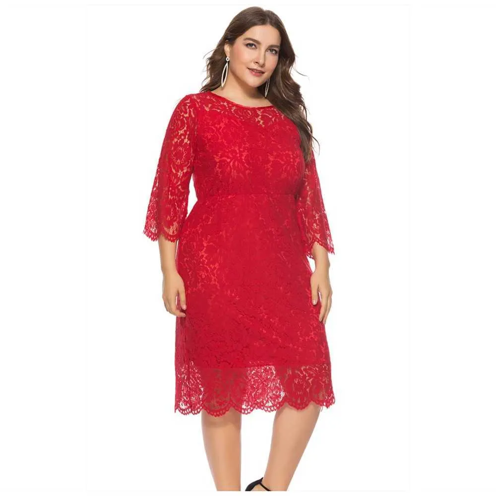 slim fit dress slacks Comfy Plus Size Animal Print Dress in Red & Black Color Online