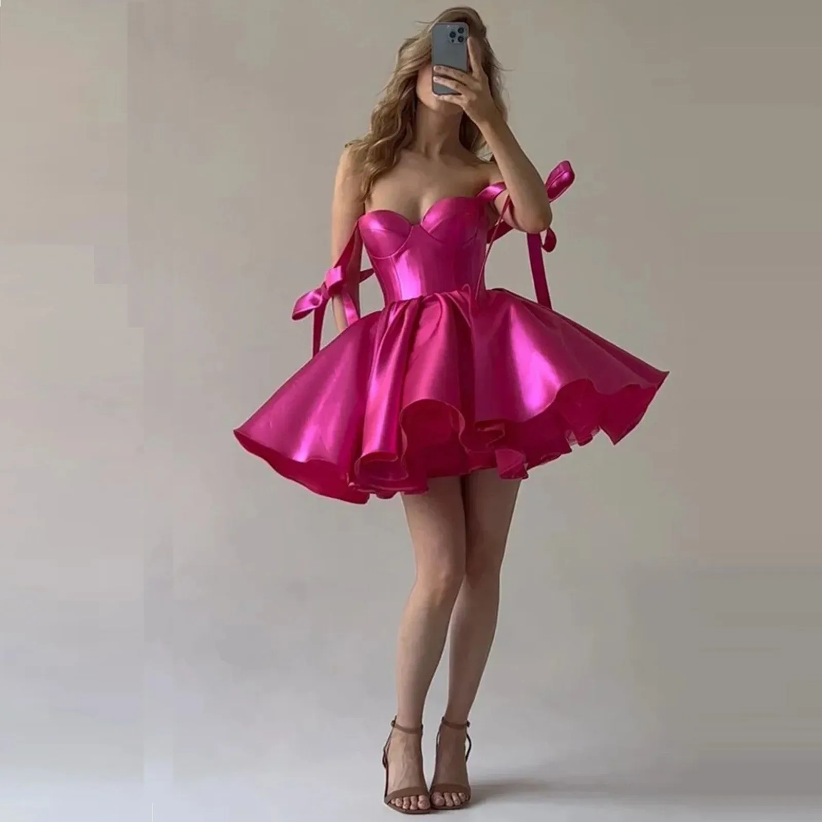 where can i buy prom dresses for cheap Simple Red Satin Spaghetti Straps Prom Dresses With Slit, Party Dresses,  MP787