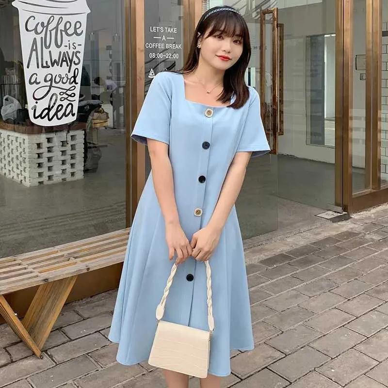 fat blue dress FAT FACE NINA BLUE BUTTONED TUNIC DRESS WITH POCKETS NEW SIZE 6