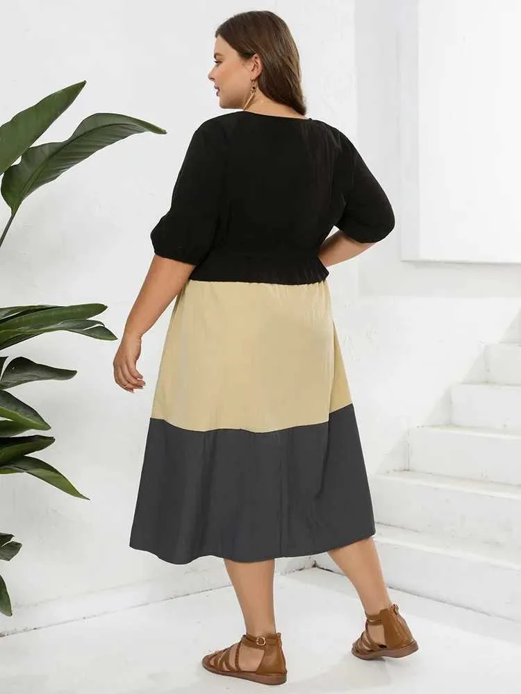 a line summer dresses plus size striped summer dress Plus Size Chain Trimmed Striped Maxi Dress, Multi, 12