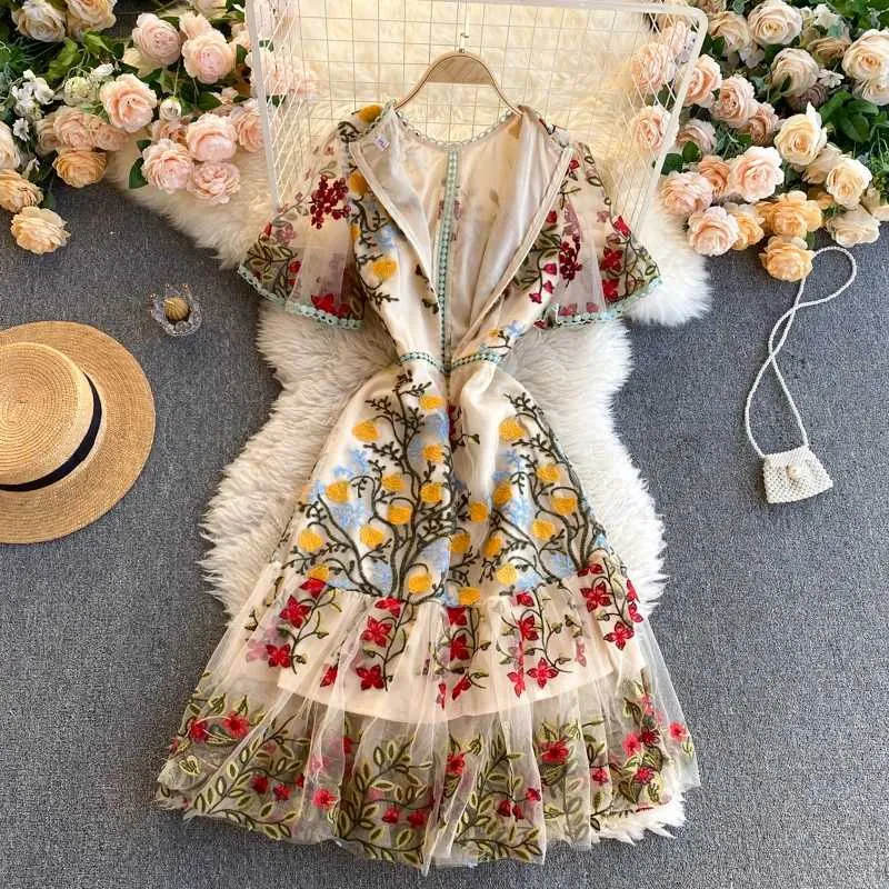 Womens Summer Floral Embroidery Mesh Midi Dress Elegant Flame Sleeve Hollow Design From Katcho, $16.14 | DHgate.Com Womens Summer Floral Embroidery Mesh Midi Dress Elegant Flame Sleeve Hollow Design From Katcho, $16.14 | DHgate.Com