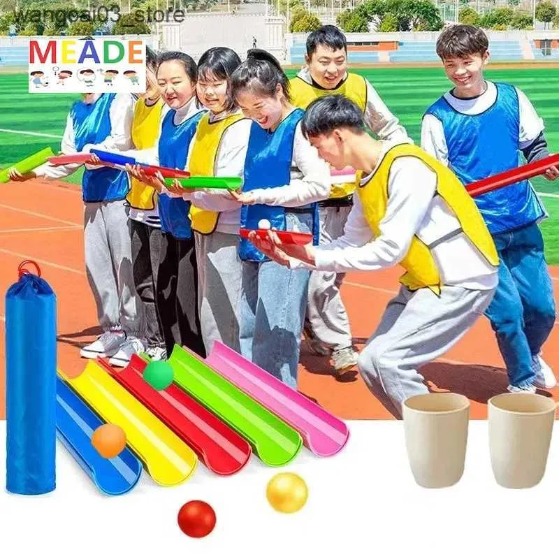 NOLITOY Pipeline Challenge Spiel - Teambuilding Spiel Mit 10 Rohren Und Ball