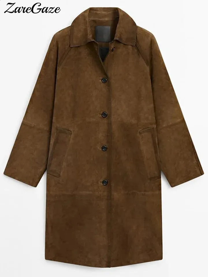 【vintage】suede long coat Vintage Suede Look Trench Coat | boohoo CA