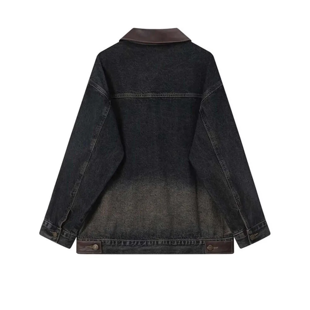 DHgate.com:Oversized Denim Jacket for Women - Vintage Y2K