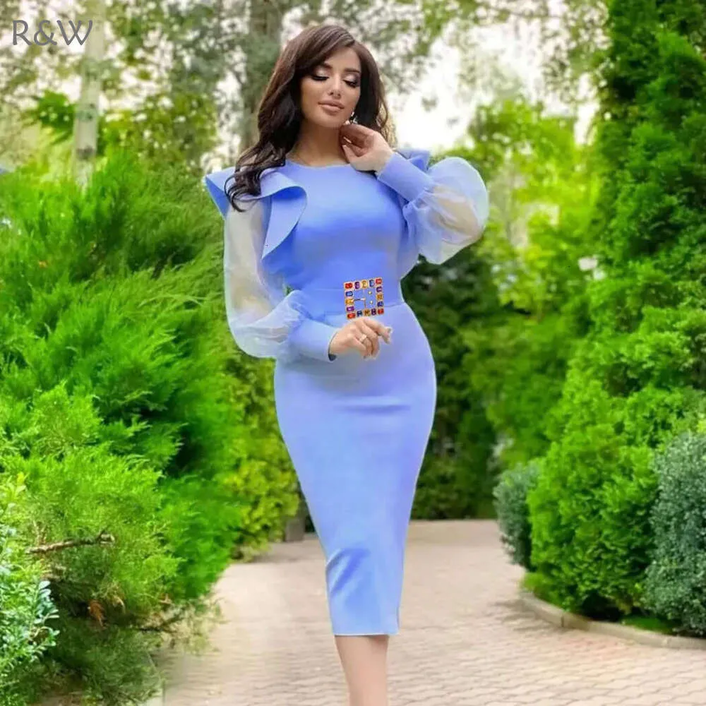 Blue Tulle Off-Shoulder Ruffled maternity dress for Party and Evening Photoshoots - Front Open or Closed Gowns Blue Tulle Off-Shoulder Ruffled maternity dress for Party and Evening Photoshoots - Front Open or Closed Gowns