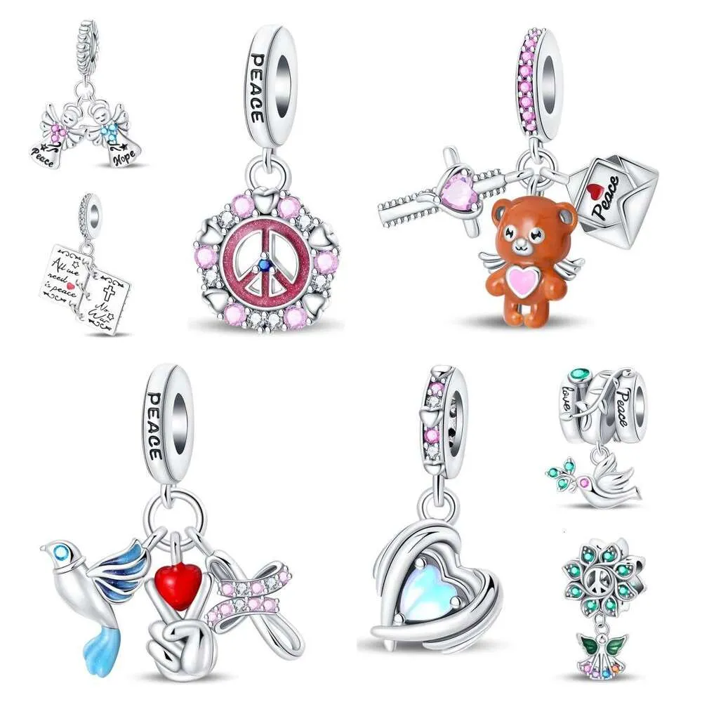 Angel Pendant Charm In 925 Sterling Silver For Bead Bracelets_voghion.com