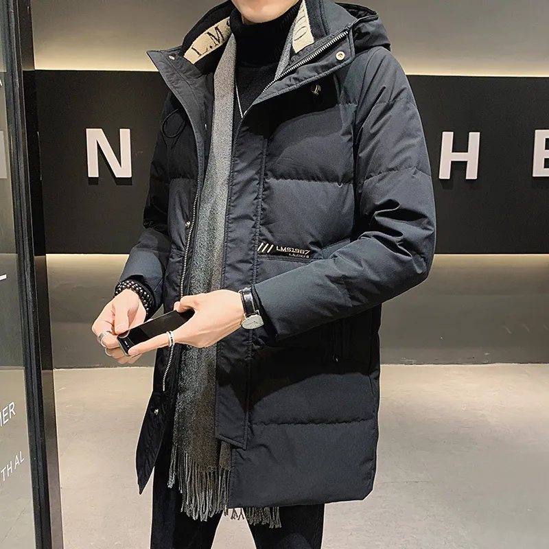 Save Big on Bulk Winter Jacket Designer Down Jacket Mid Length Thick Warm  Hoodie Trend Mens Puller Jackers Cardigan Parka Coat 4xl Best Deals on