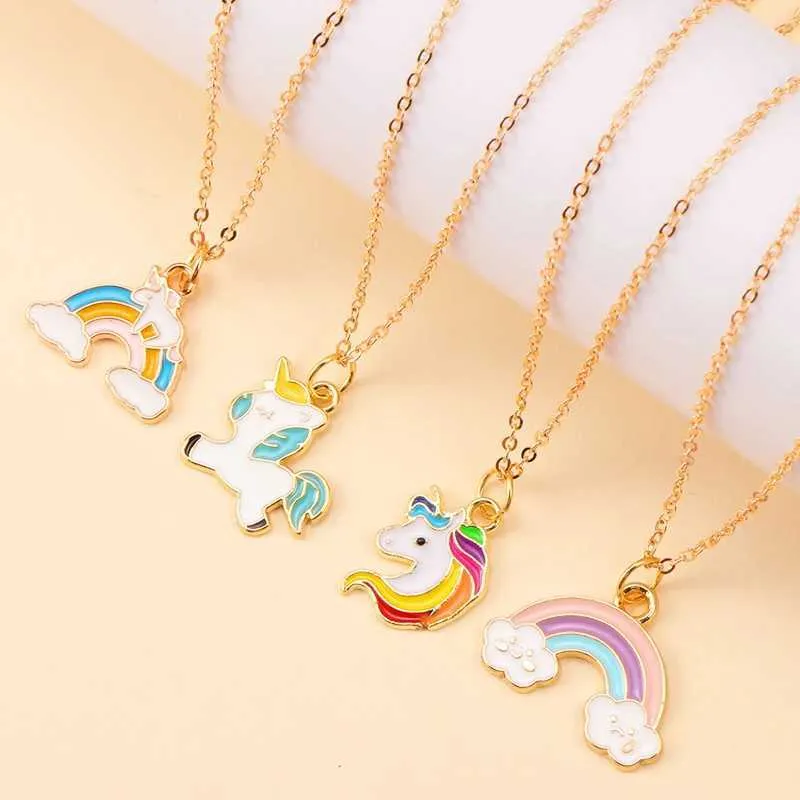 Collana Unicorno Bafiwu In Confezione Regalo Con Biglietto Auguri - Rientro A Scuola - 2