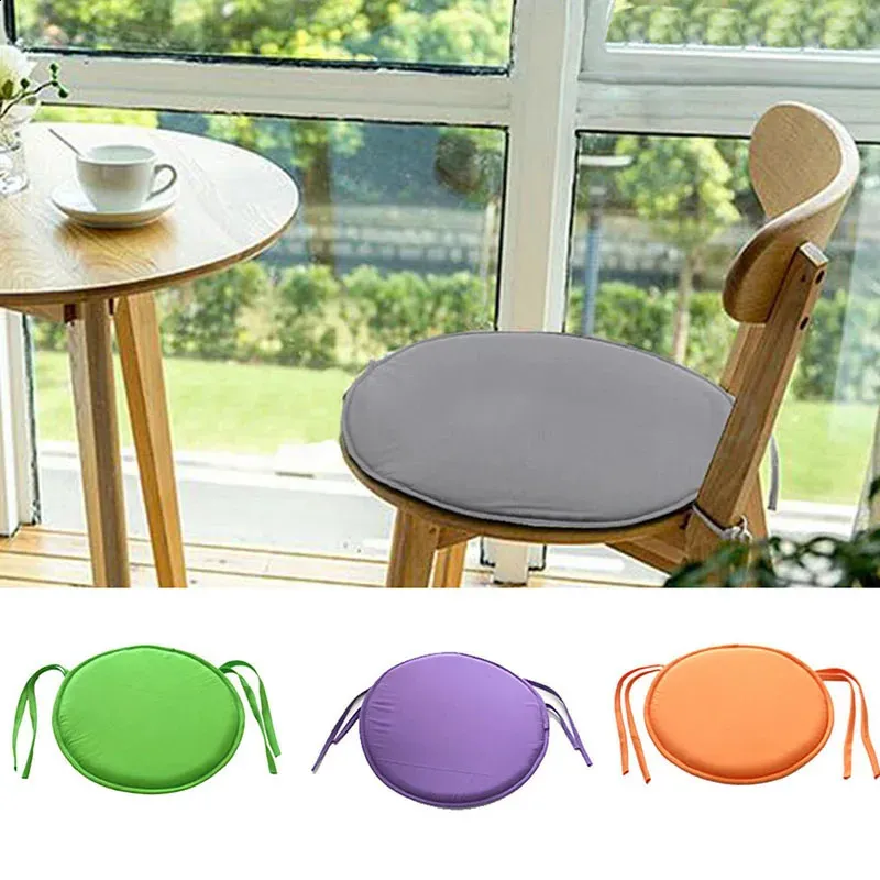 Save Big on Bulk Round Chair Seat Cushions Round Chair Cushion: Candy Color  Seat Pillow With Drawstring, Home And Office Chair Cushion, 30cm Diameter 