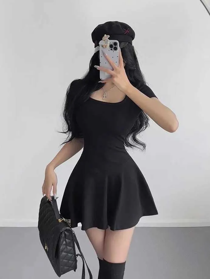 knee length dresses for ladies Cute black short prom dress, black homecoming dress – dresstby