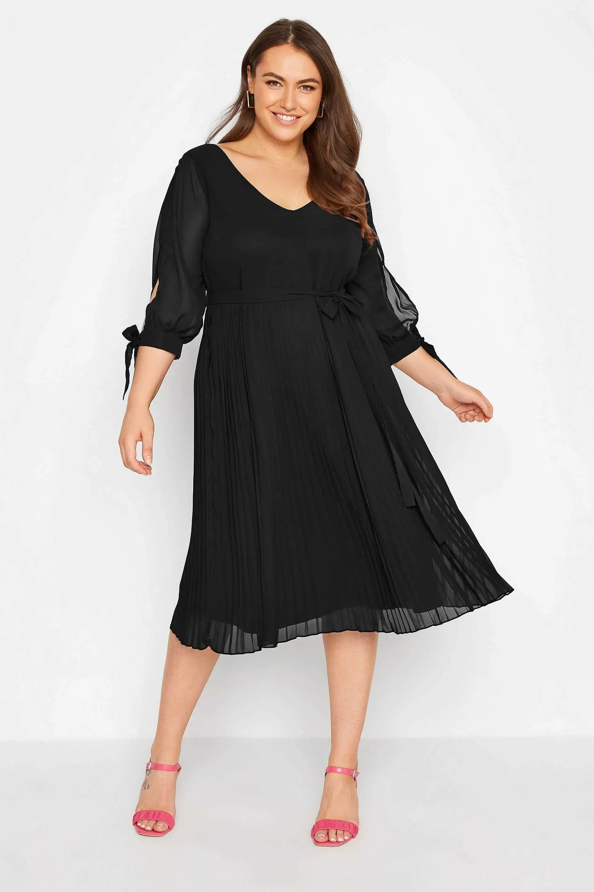 cheap plus size winter formal dresses Plus Size Formal Dresses Women Fashion Leisure Solid Color Dresses Long Sleeve V-Neck Flowy Autumn Winter Dresses High Elastic Waist Dresses Size S-2XL