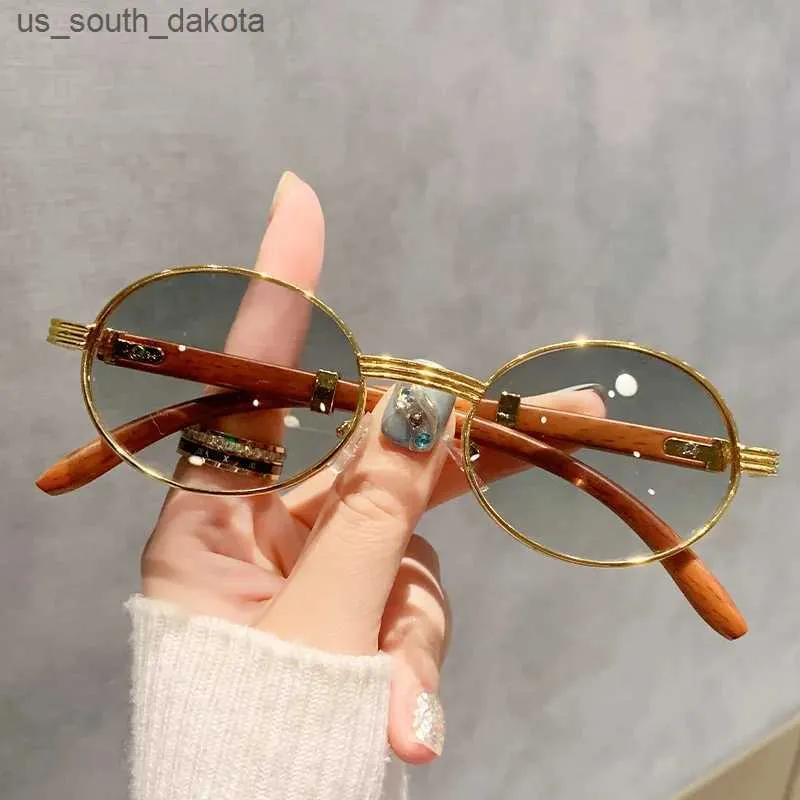 Oval Sunglasses For Women Men, Retro Fashion Glasses With UV400