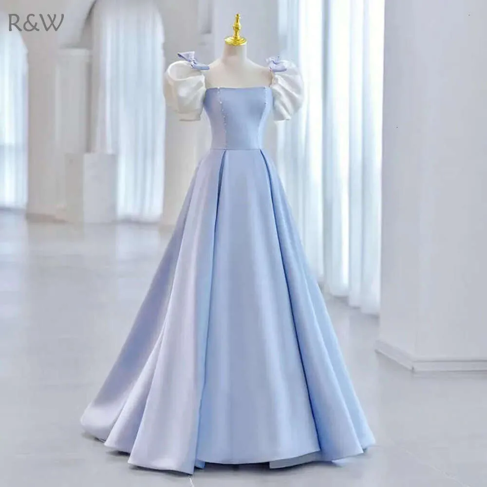 blue dress for baby girl Ella Light Blue Off Shoulder Formal Dress - US 12 main image 0