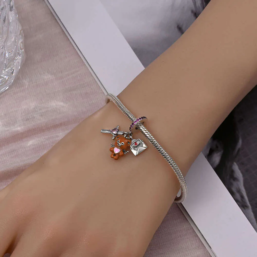 Angel Pendant Charm In 925 Sterling Silver For Bead Bracelets_voghion.com