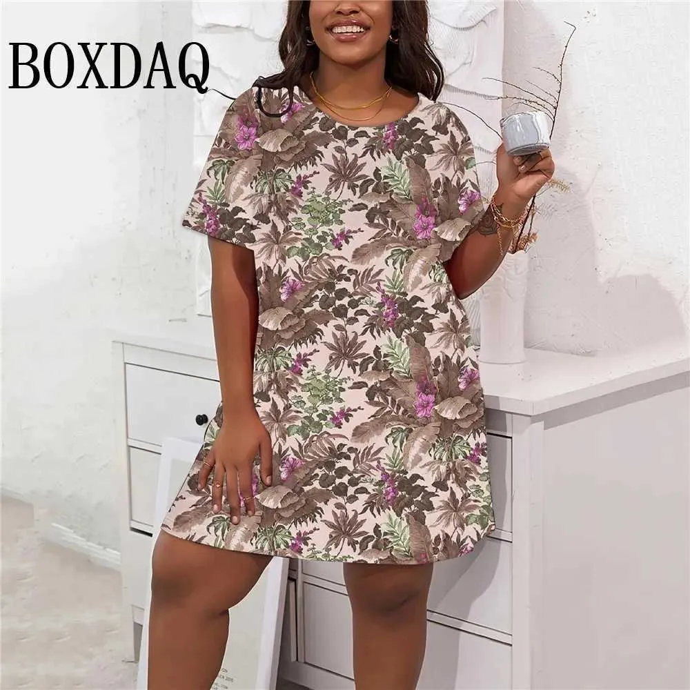knee length dresses for ladies Plus Size Flora Bow Back Mini Dress main image 1