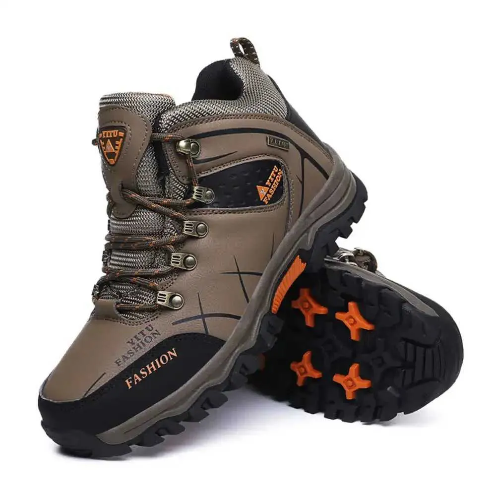Men's Fur Lined Hiking Boots - Waterproof & Breathable Outdoor Sneakers for  Sport & Casual Wear 2024