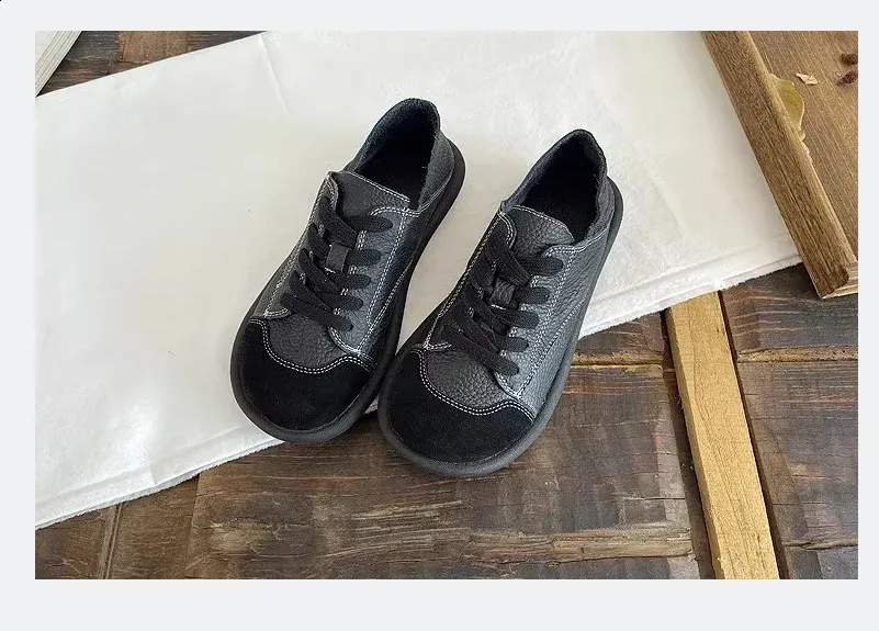 Damen Schnürschuhe Mit Flachem Absatz Und Runder Kappe, Pu Sneaker_voghion.com