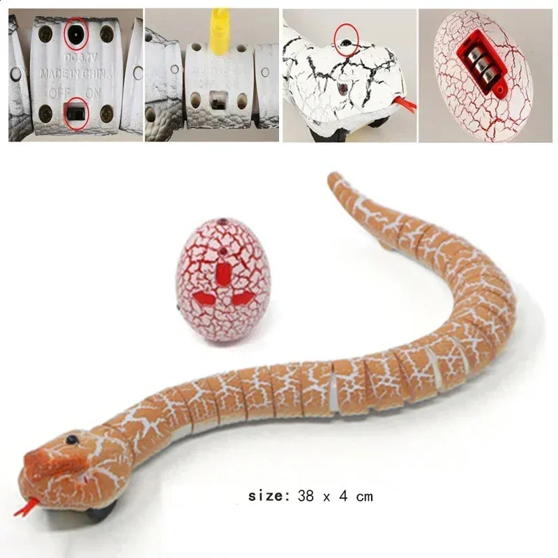 FeiWen Serpent Cobra Télécommandé – Jouet électrique Qui Se Tord Comme Un Vrai – Farce Et Jeu