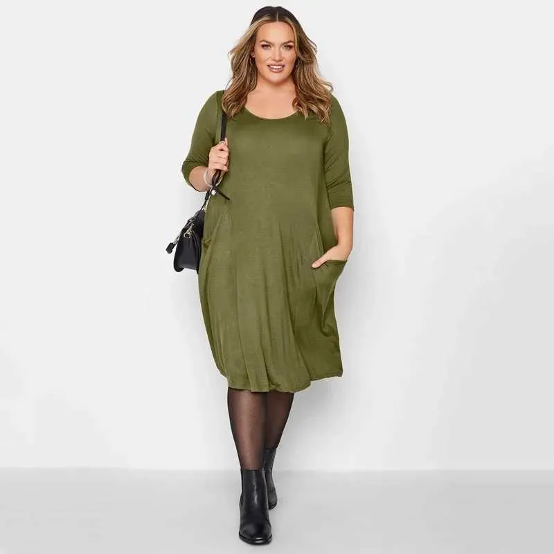 slim fit dress slacks Dominique Midi Fit & Flare Dress Black/Melon / Standard / 6 main image 0