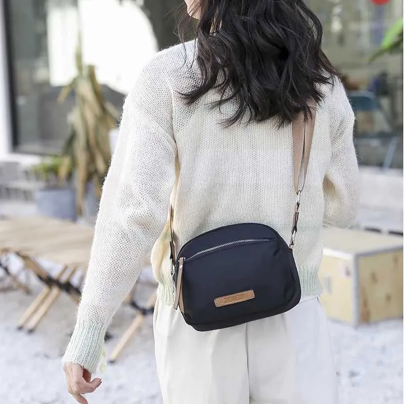 Nylon Crossbody Bag For Women – Lightweight Waterproof Purse, Adjustable Strap, Multiple Pockets, Casual Everyday Bag