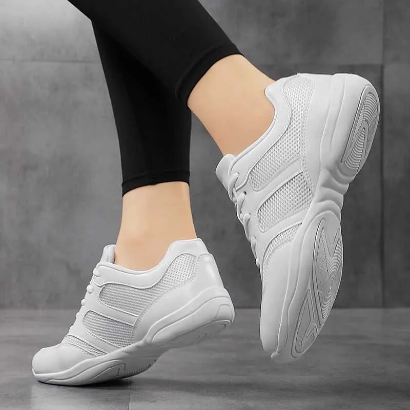 White Cheerleading sneakers shoes for women for Girls and Women Athletic Training Shoes for School Dance and School M240924