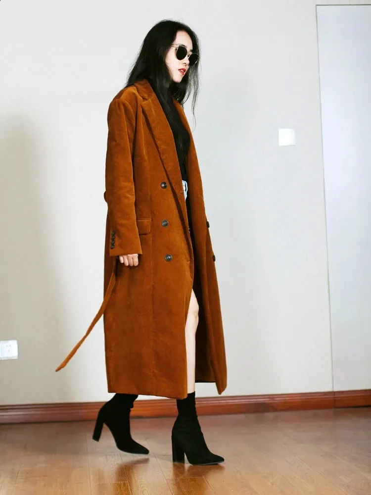 Corduroy trench coat online