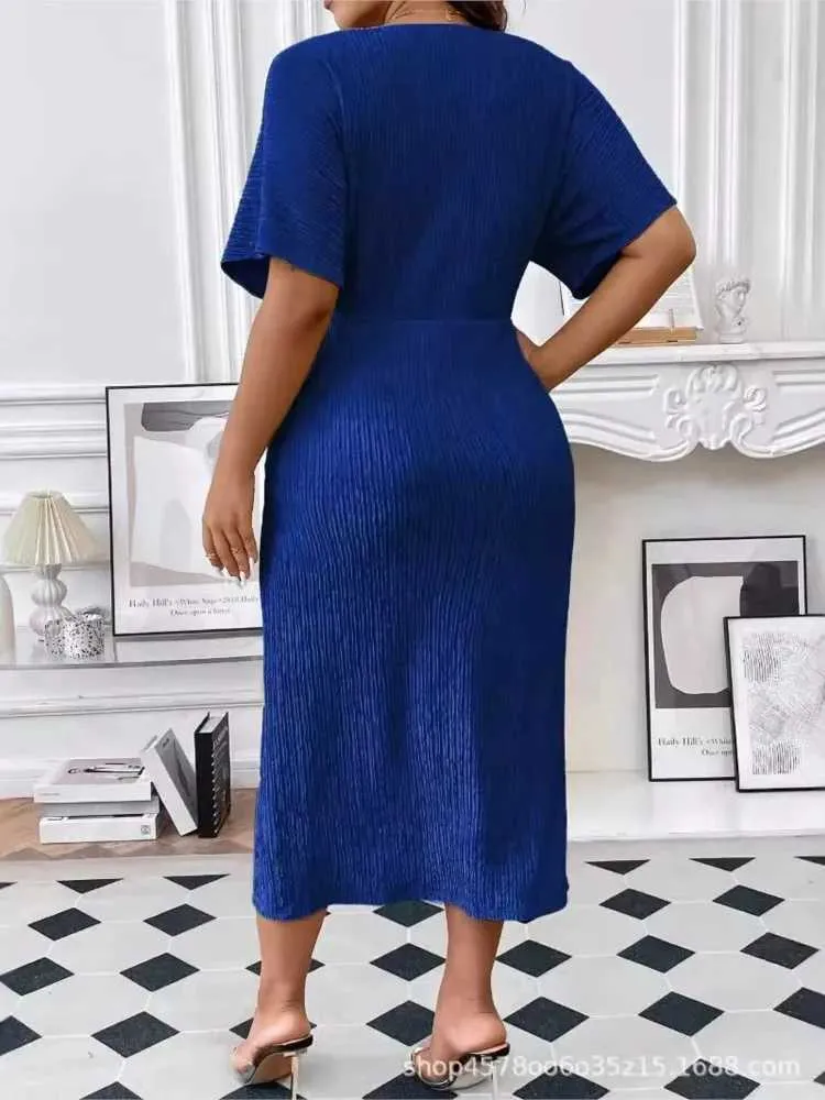 knee length dresses for ladies Shapewear Off-Shoulder Maxi Dress | Slimming Side Slit main image 1