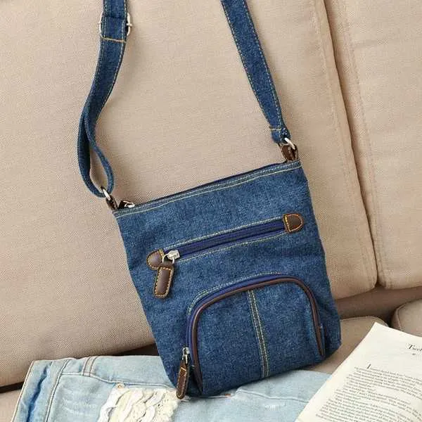 ショルダーバッグ・ポシェット LACEUP SHOULDER BAG DENIM BLUE DHgate.com:Blue Denim Crossbody Bag for Women - Casual