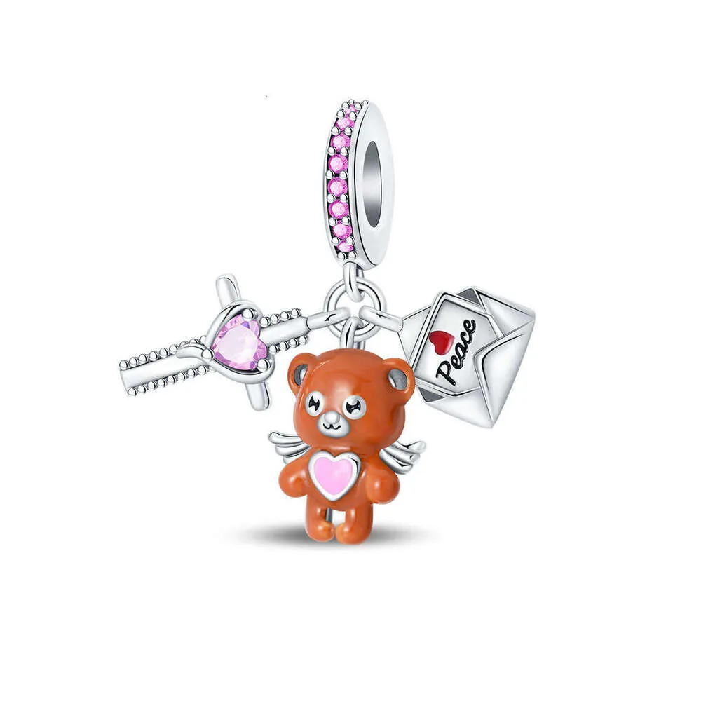Angel Pendant Charm In 925 Sterling Silver For Bead Bracelets_voghion.com