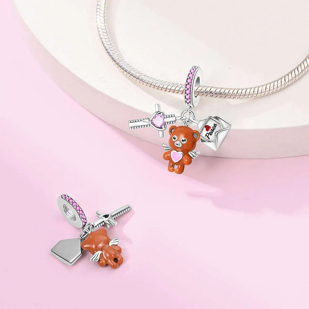 Angel Pendant Charm In 925 Sterling Silver For Bead Bracelets_voghion.com