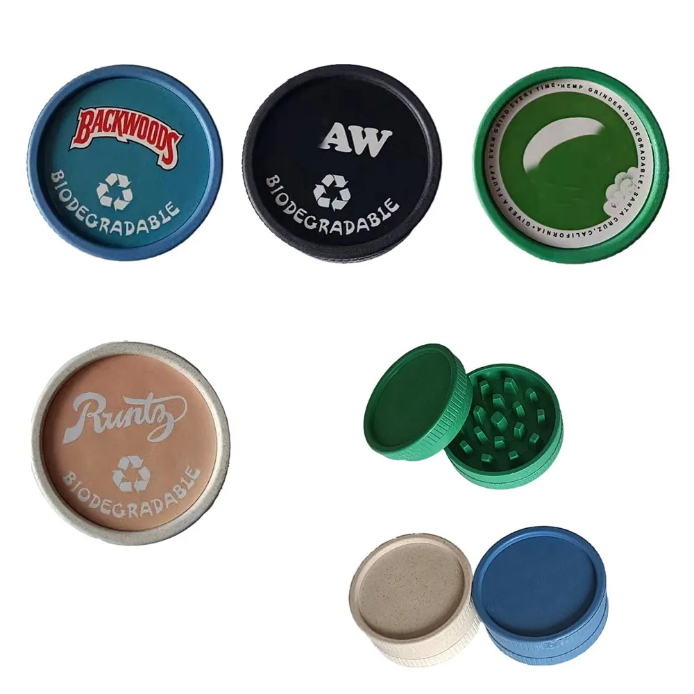 2 layer wood tobacco cigarette grinder Runtz Backwoods Santa Cruz Shredder Biodegradable... From Horizonoutlet,  $1.5