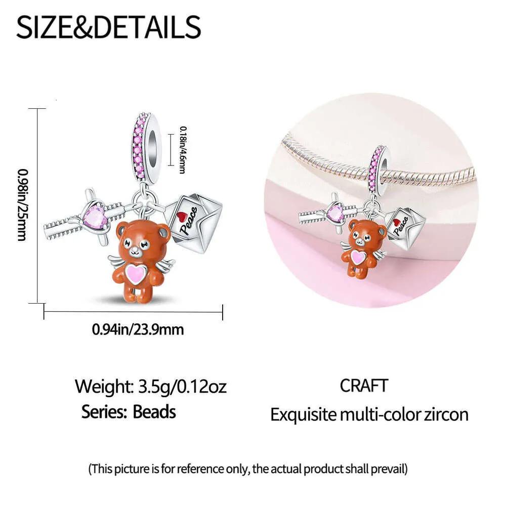 Angel Pendant Charm In 925 Sterling Silver For Bead Bracelets_voghion.com