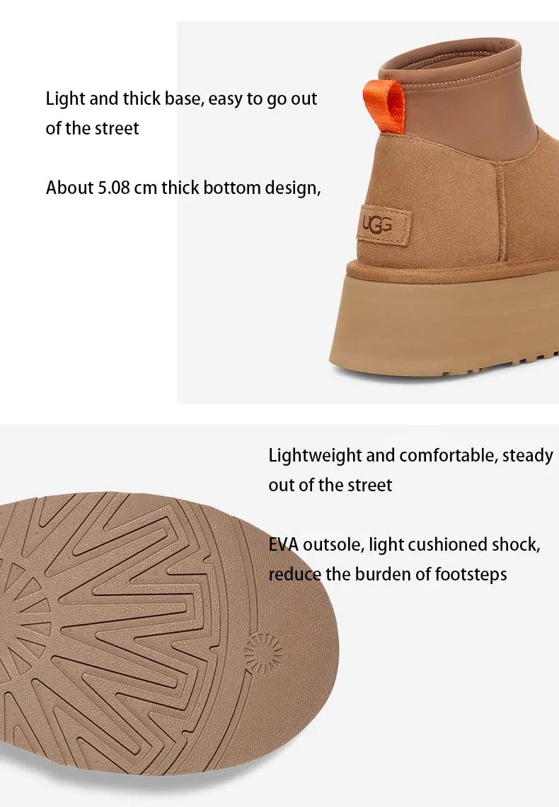 Winter Womens Designer Snow Boots Women Classic Dipper Super Mini Snow Boots Women With Cowhide Suede Platform, Australian Tazz Sheepskin Leather Wool, And Maroon Black Finish From Factory Goshoes002, Bulk $20.38 | Winter Womens Designer Snow Boots Women Classic Dipper Super Mini Snow Boots Women With Cowhide Suede Platform, Australian Tazz Sheepskin Leather Wool, And Maroon Black Finish From Factory Goshoes002, Bulk $20.38 |