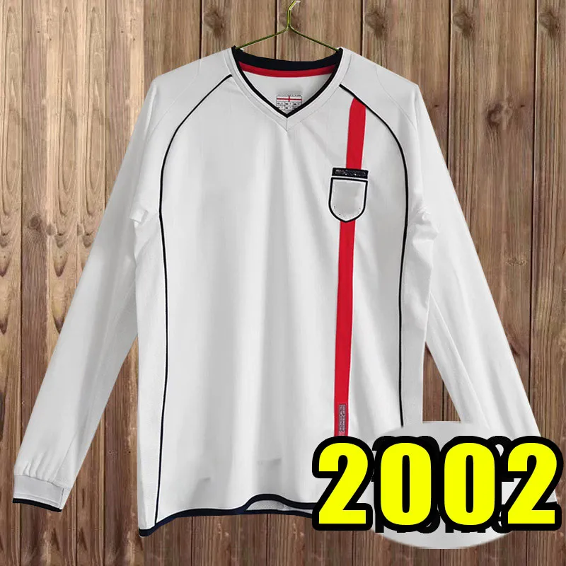 Long Sleeve England 2002 Beckham Shirt Long Sleeve Retro