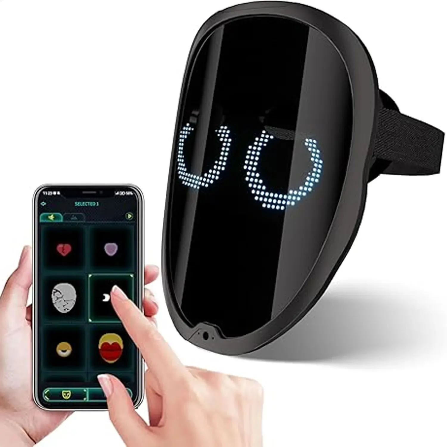Controlled Led Mask Bluetooth App Controlled LED Mask: DIY Picture, Animation, and Text ...