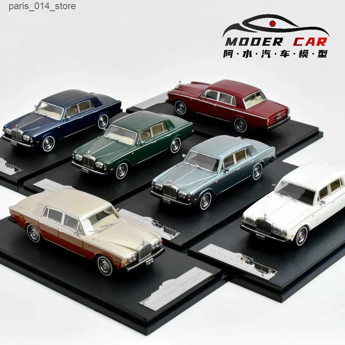 Miniature GFCC 1/64 Rolls-Royce Silver Cloud 1965 – Rouge, Collection Métal