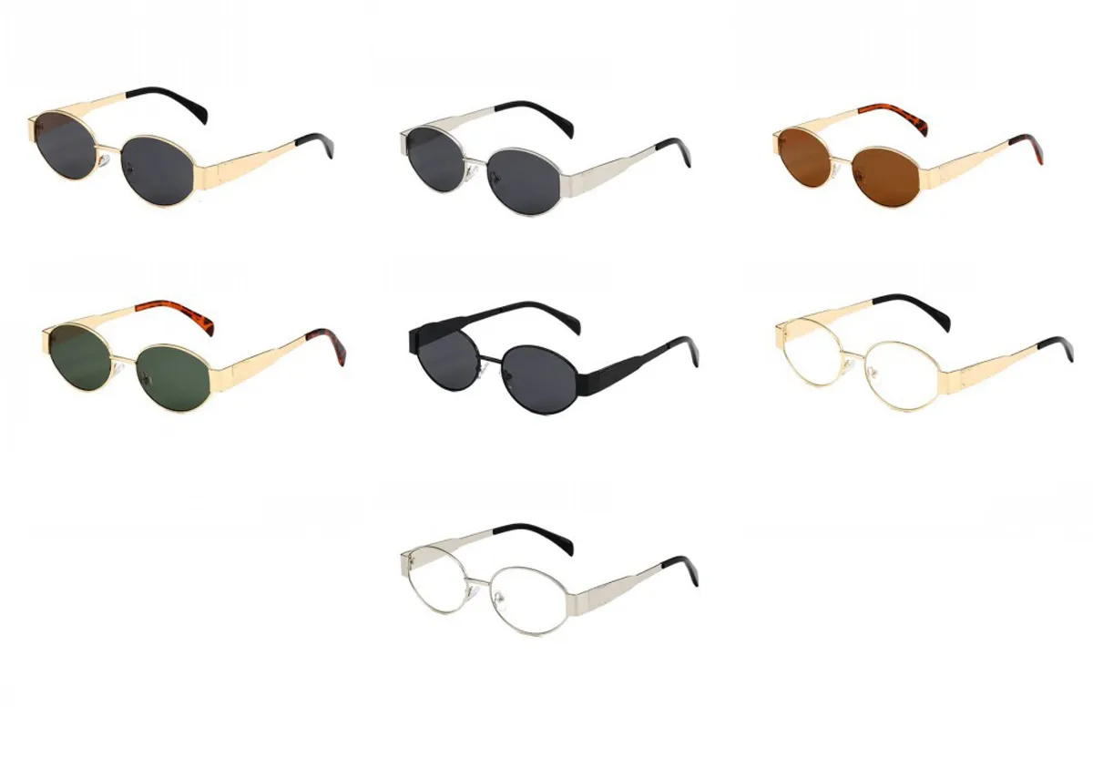 2024Unisex Classic Retro Oval Metal Frame Polarized  display picture 1