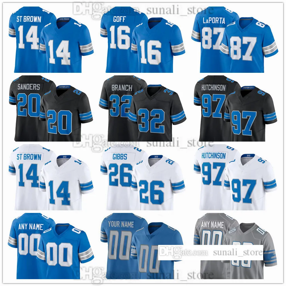 Stitched Football Jersey David Montgomery, Sewell, Decker, Arnold More