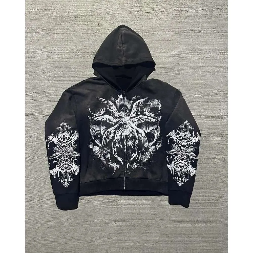 New Loose Devil Print Hoodies New Loose Devil Print Hoodies