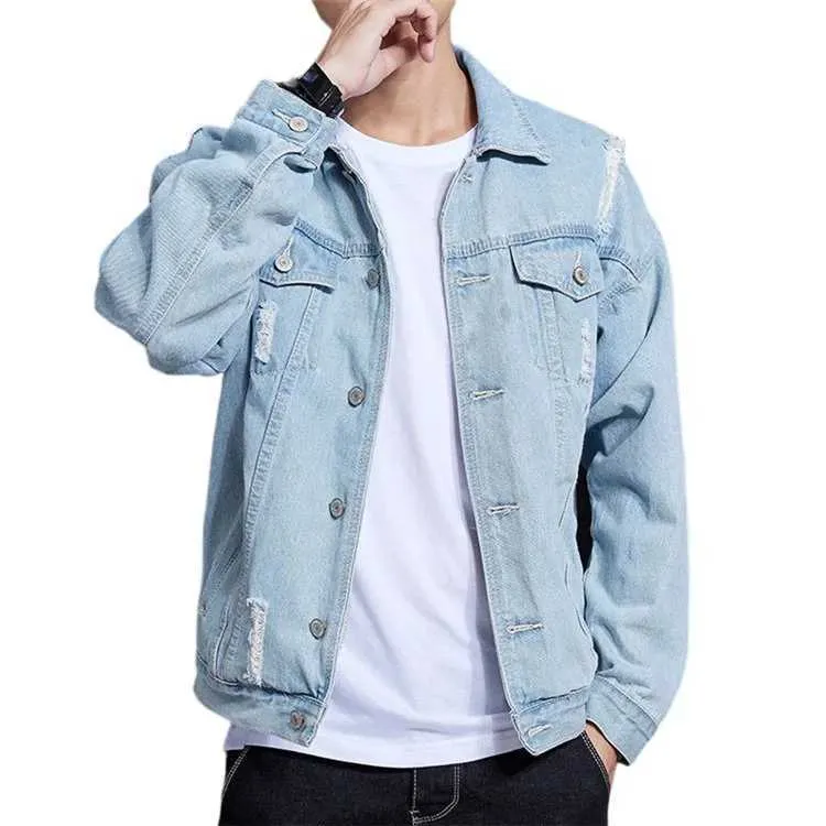 ＜H＞DISTRESSED DENIM JACKET/ジャケット H＞DISTRESSED DENIM JACKET/ジャケット Distressed Denim