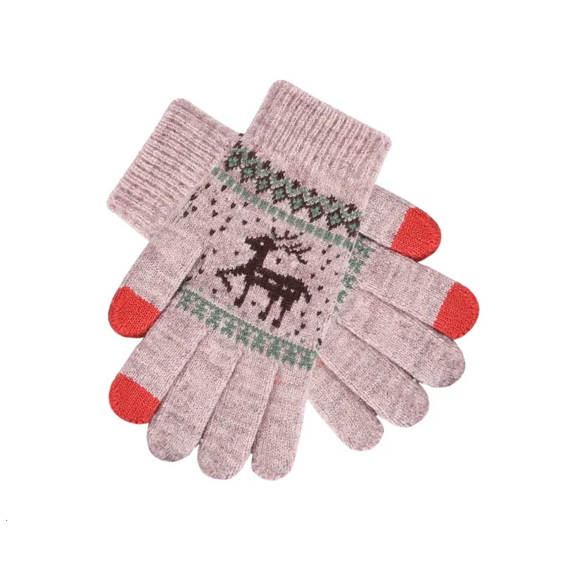 4 Paia Di Guanti Invernali Touchscreen Da Donna, In Caldo Pile Foderato In Maglia Con Polsini Elastici~p166178854