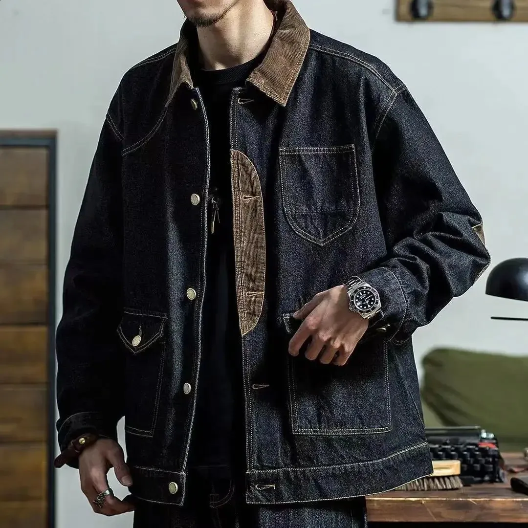 Buy Jeans Jacket Men Streetwear Outerwear Coat Korean Style